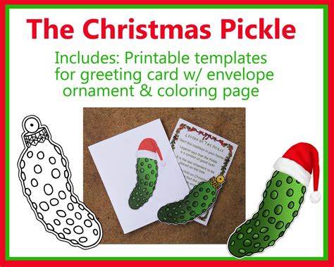 Christmas Pickle Story Printable